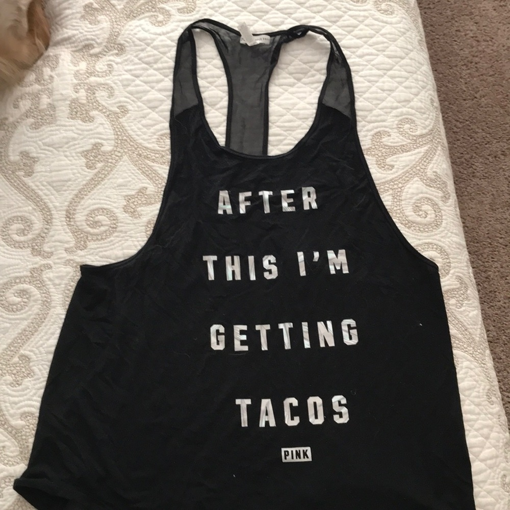 Pink brand tank top